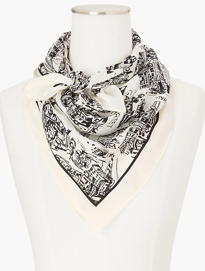 London Map Square Scarf