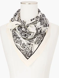 London Map Square Scarf