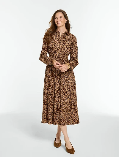 Poplin Shirtdress - Lavish Leopard