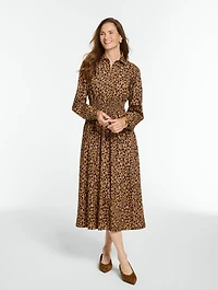 Poplin Shirtdress - Lavish Leopard