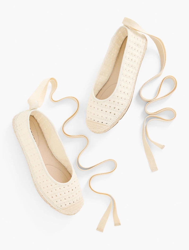 Izzy Crochet Espadrille Flats
