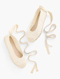 Izzy Crochet Espadrille Flats