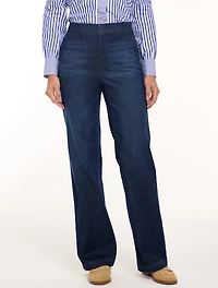 Trouser Pull-On Travel Jeans - Bethune Wash