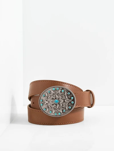 Western Leather Buckle
