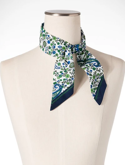 Heritage Paisley Skinny Scarf