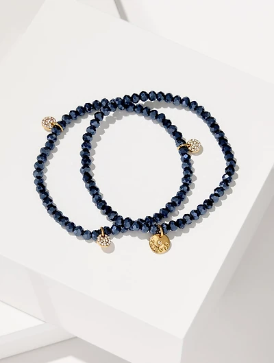 Adara Beaded Stretch Bracelet Set