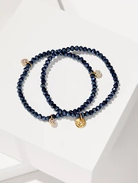 Adara Beaded Stretch Bracelet Set