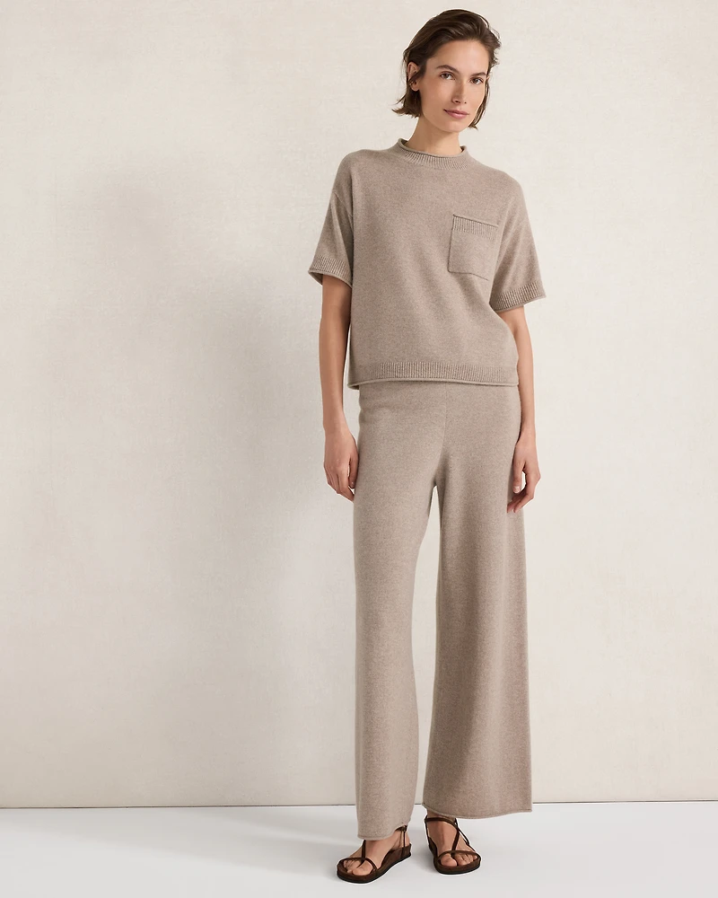 Featherweight Cashmere Wide Leg Pants