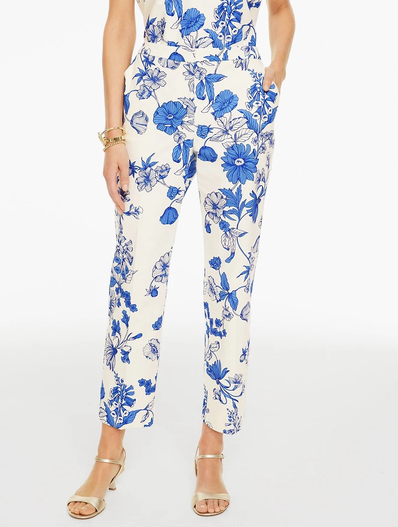 RSVP Straight Leg Ankle Pants - Shadow Floral