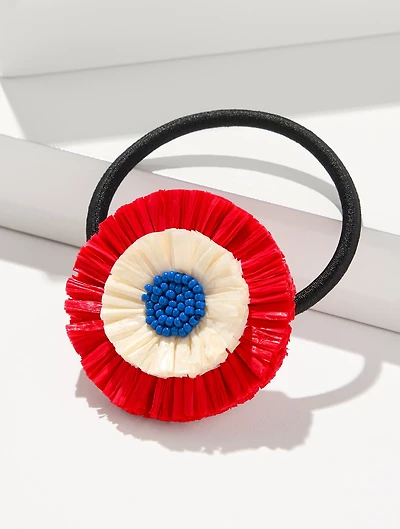 Tricolor Straw Hair Tie