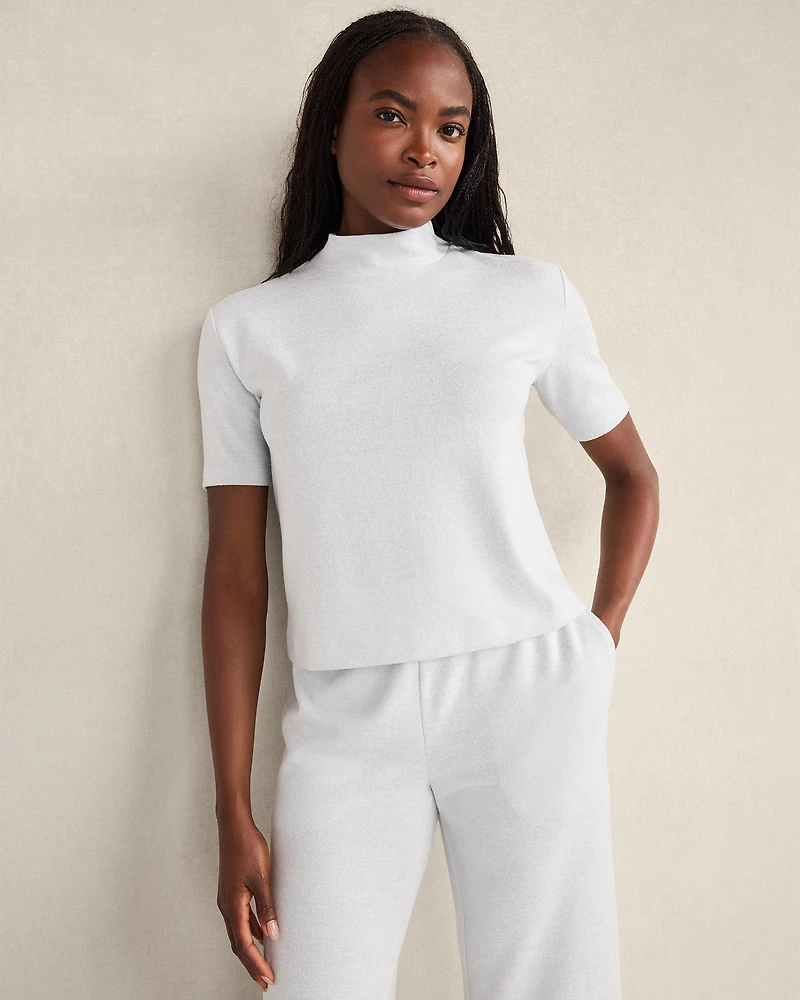 Cozy Knit Mockneck Top