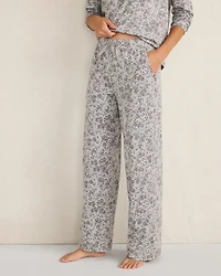 Organic Cotton Jersey Muted Floral Pajama Pants