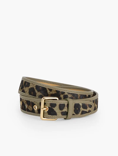 Leopard Calf Hair Belt