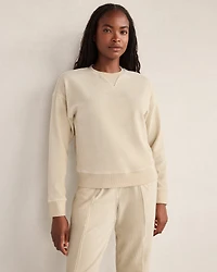 Corded Velour Crewneck Pullover