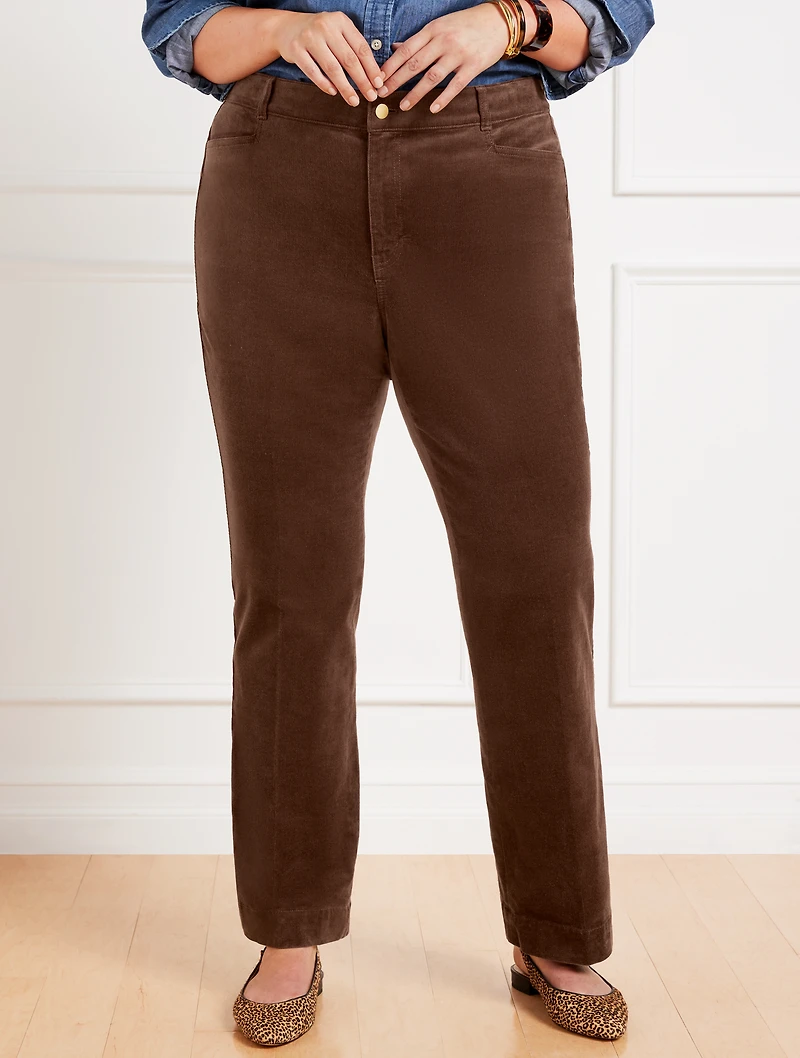 Stretch Corduroy Flare Leg Pants