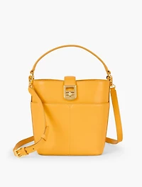 Leather Bucket Bag