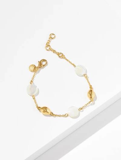 Polished Station Shell Bracelet