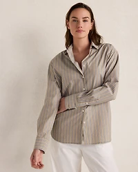 The Daily Shirt Organic Cotton Poplin Stripe