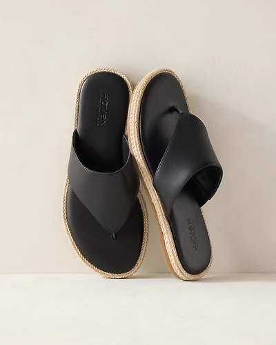 Leather Espadrille Sandals