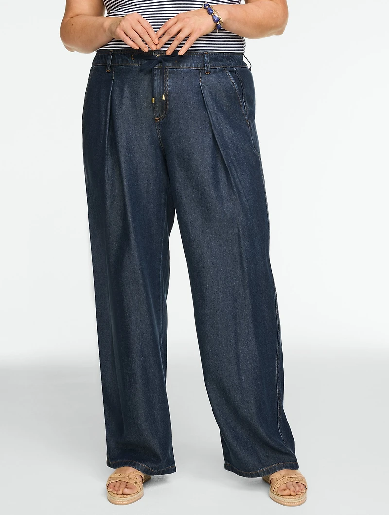 Relaxed Wide Leg Jeans - Gallery Wash