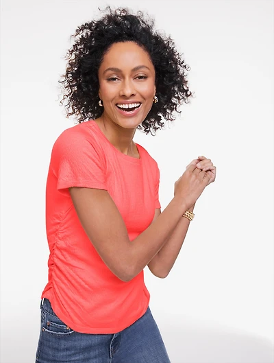 Jacquard Knit Crewneck Top