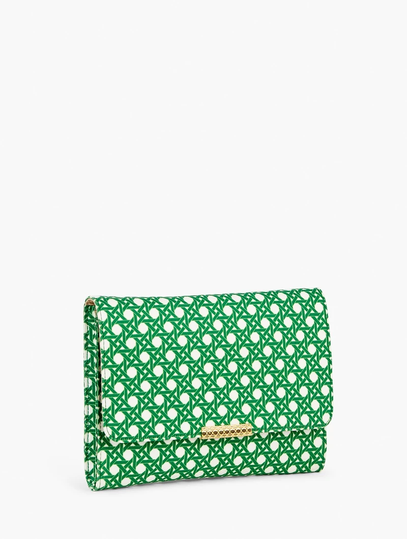 Intricate Dots Sateen Clutch