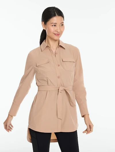 Journey Ripstop Tie-Waist Shirt Jacket