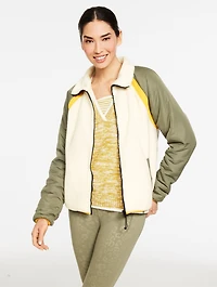 Colorblock Sherpa Jacket