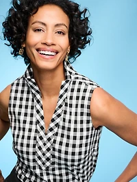 Sleeveless Non-Iron Tunic Popover - Gingham