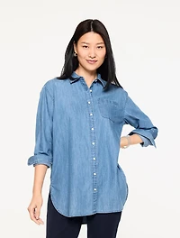 Denim Everyday Relaxed Shirt - Vista Cloud Wash