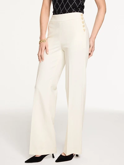 Talbots Greenwich Tailored Stretch Wide Leg Pants