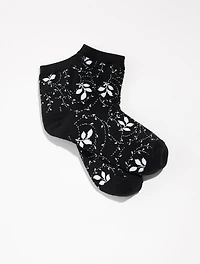 Leafy Swirl Crew Socks