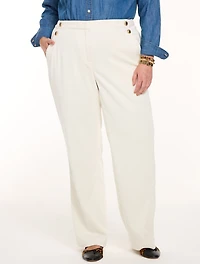 Corduroy Wide Leg Sailor Pants