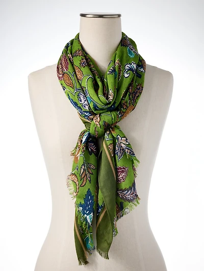 Western Poppy Oblong Scarf