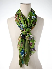 Western Poppy Oblong Scarf
