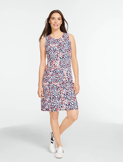 Out & About Zip Front Dress - Camo Floral