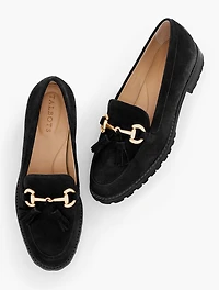 Cassidy Tassel Loafers - Suede