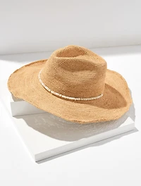 Hat Attack Raffia Crochet Hat