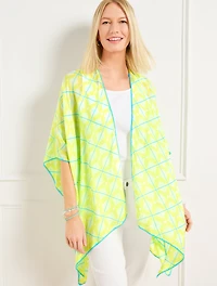 Diagonal Tile Ruana