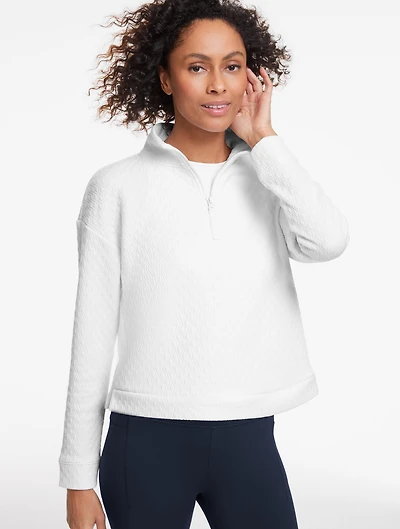 Jacquard Half-Zip Pullover