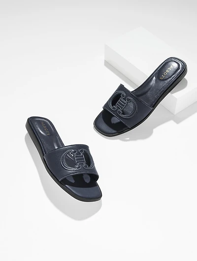 Eva Vachetta Micro Wedge Sandals