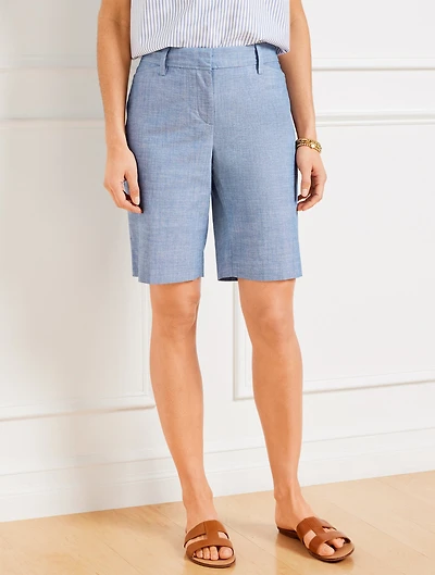 Perfect Shorts - Newport Chambray 9”