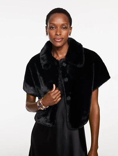 Faux Fur Capelet