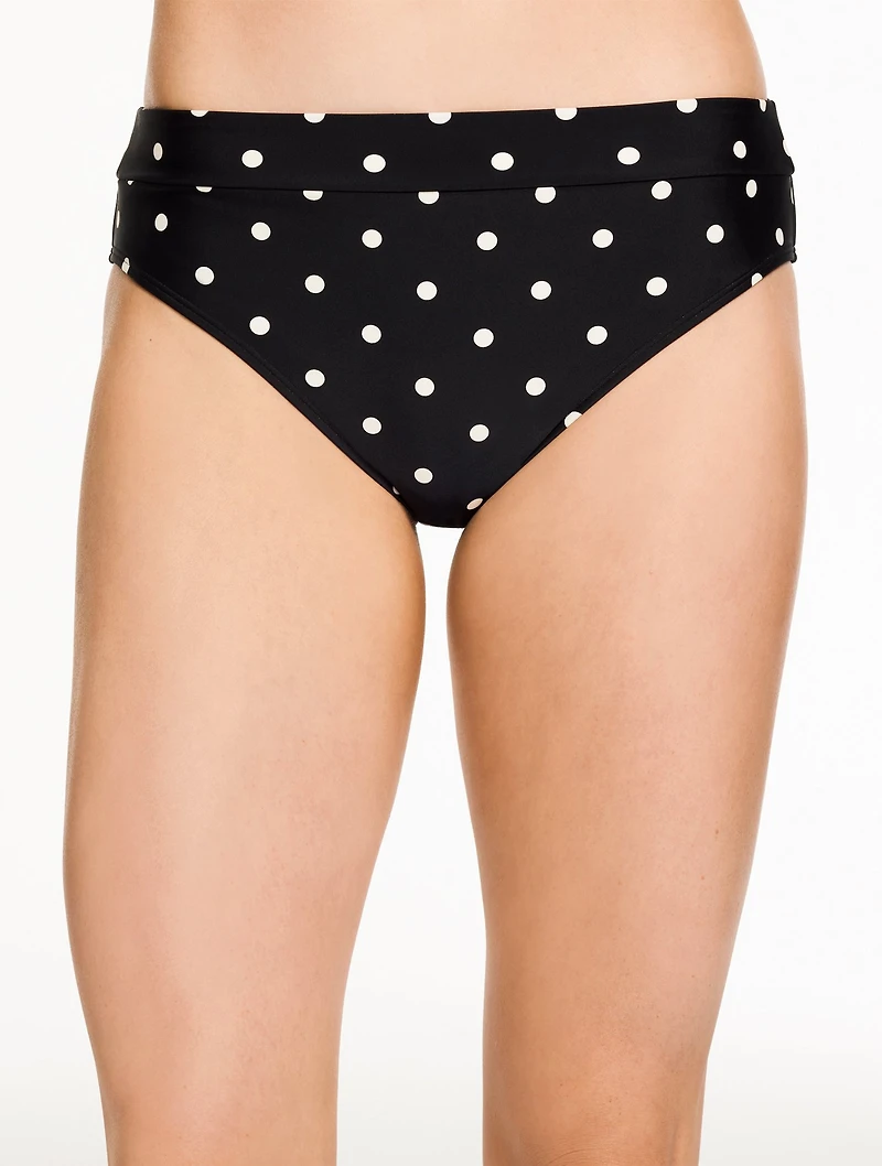 Aqua Club Mid Rise Swim Bottom - Aruba Dot