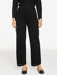 Straight Leg Sweater Studio Pants