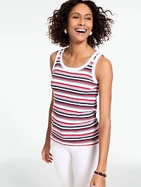 Ribbed Tank - Liberty Stripe