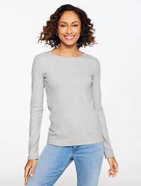 Ribbed Crewneck Tee - Twinkle Stripe