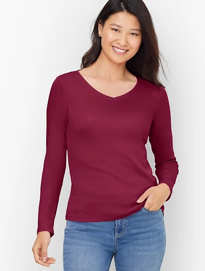 Pima V-Neck Tee