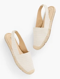 Izzy Slingback Espadrille Flats
