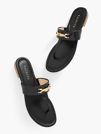 Gia Bamboo Thong Sandals